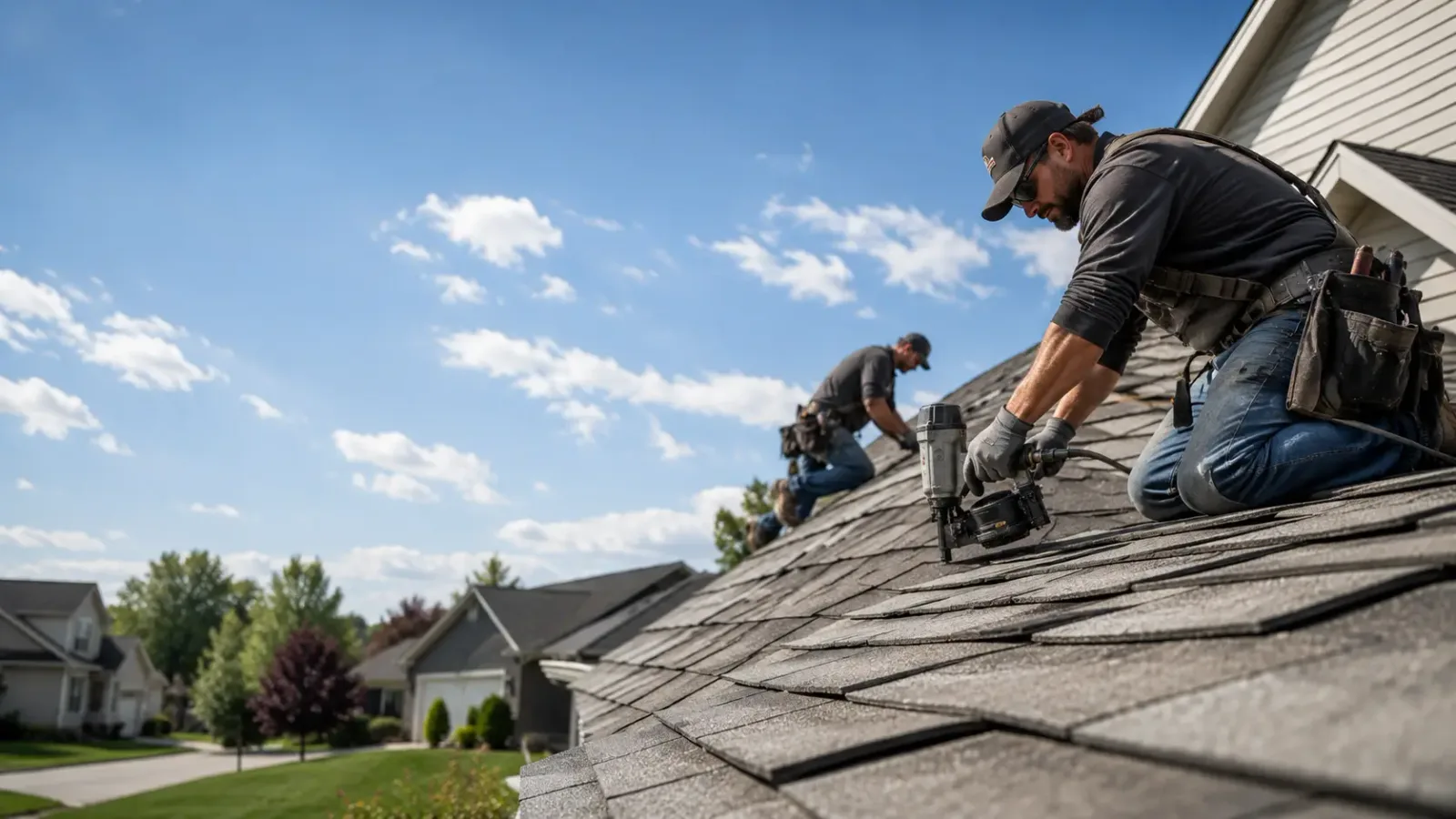 Storm Damage Roof Repair in Hope, KS near me